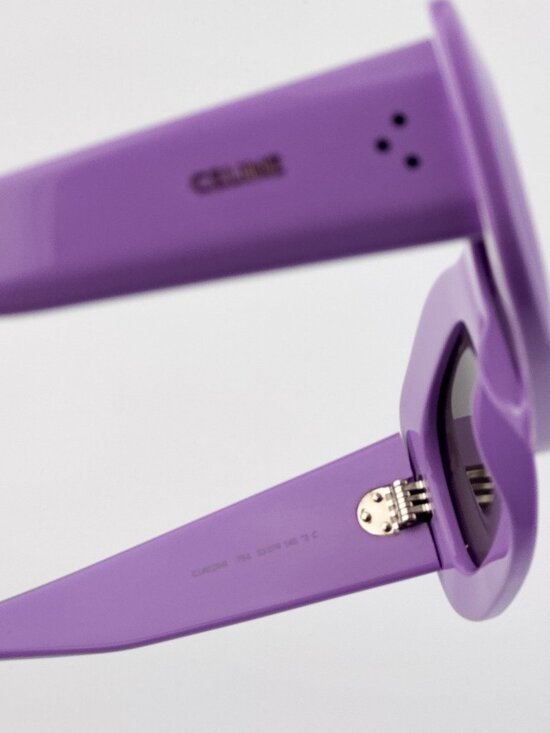 Celine Women Sunglasses Purple Grey Rectangle CL40294I 78A NEW AUTHENTIC main image 4